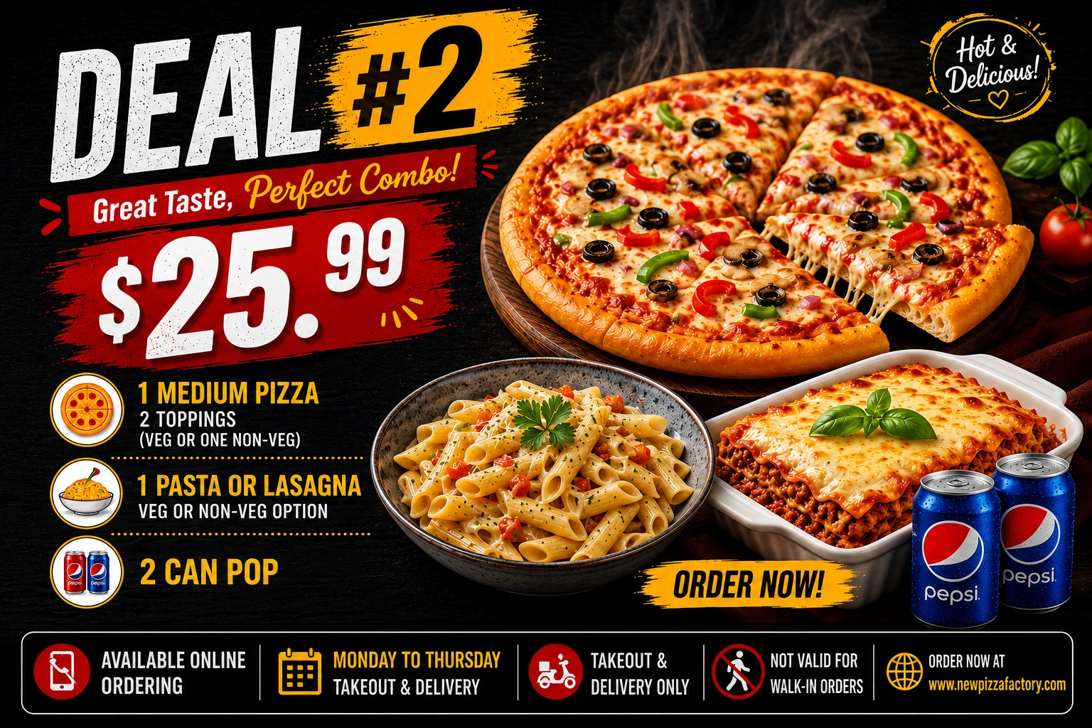 New Pizza Factory pizza deal in southeast Edmonton